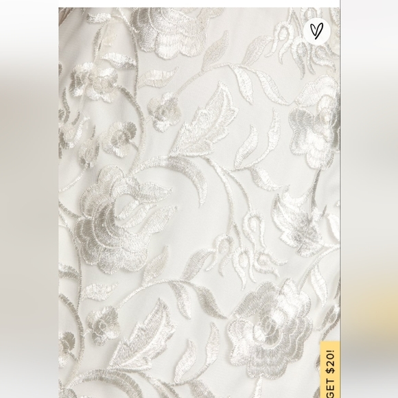 Lulu's Elegant Ways White Floral Embroidered Tiered Maxi Dress - Picture 13 of 13